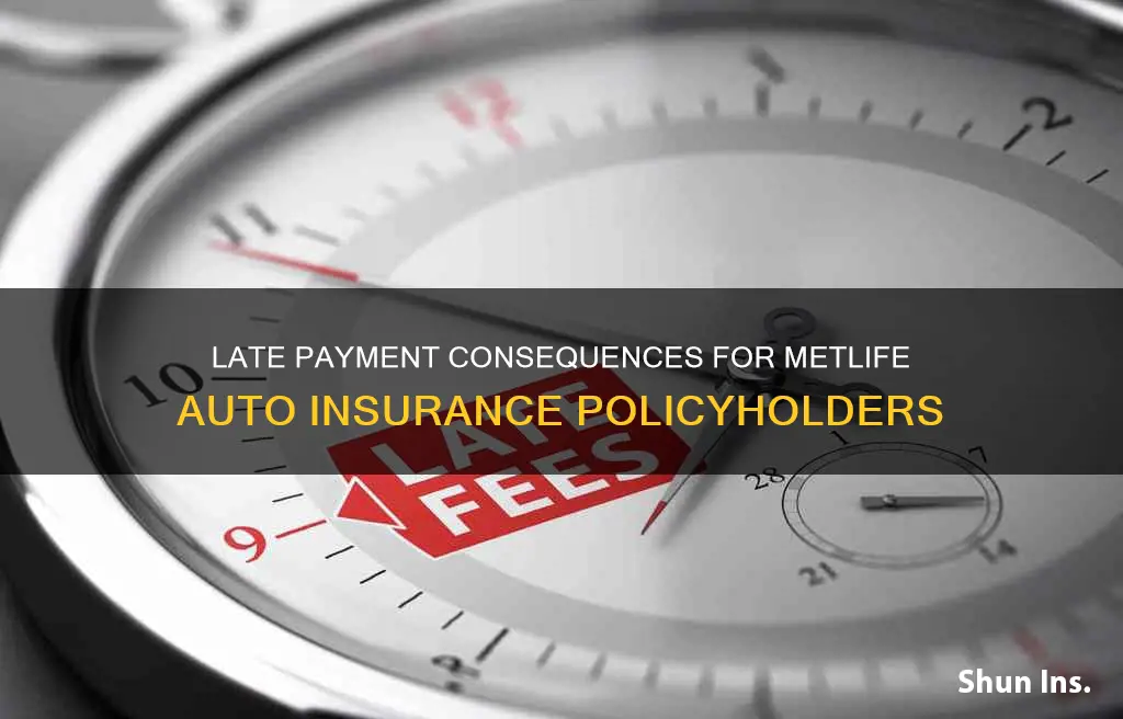 what happens if I am late with metlife auto insurance