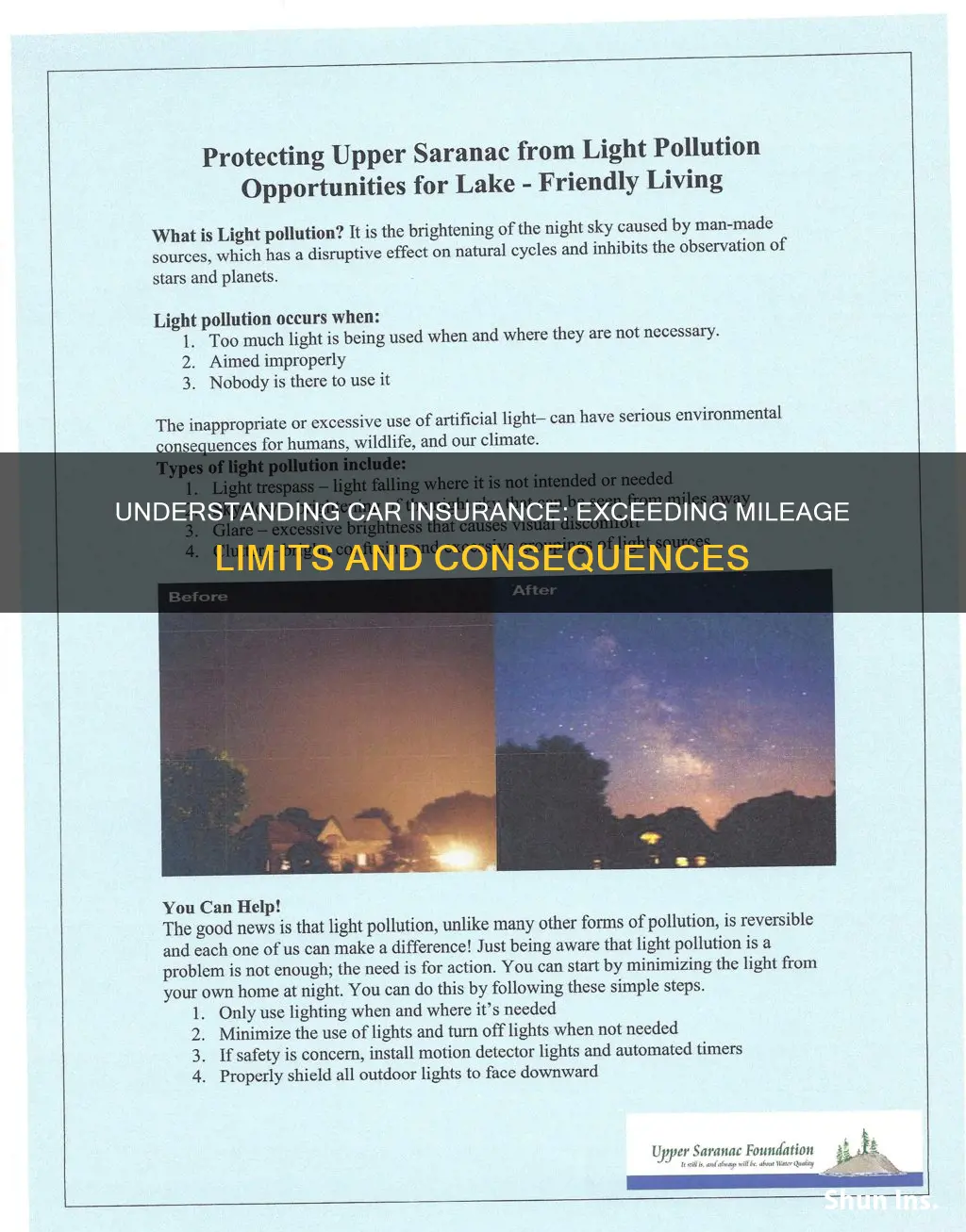 what happens if I go over mileage on my insurance