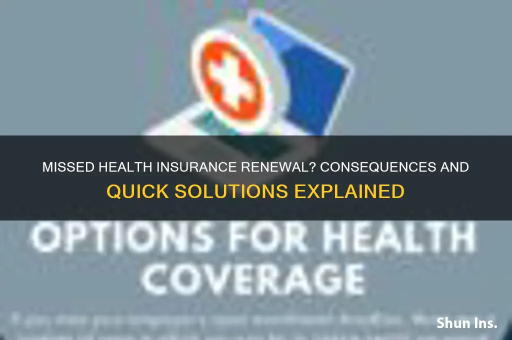 what happens if i miss my health insurance renewal date