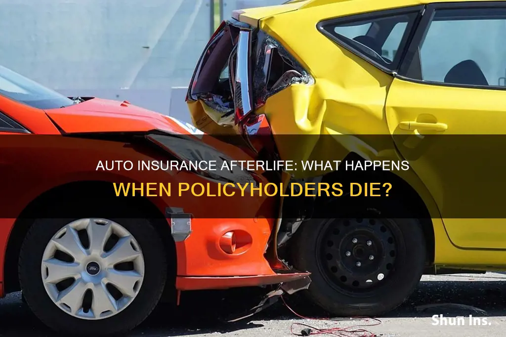 what happens to auto insurance when someone dies