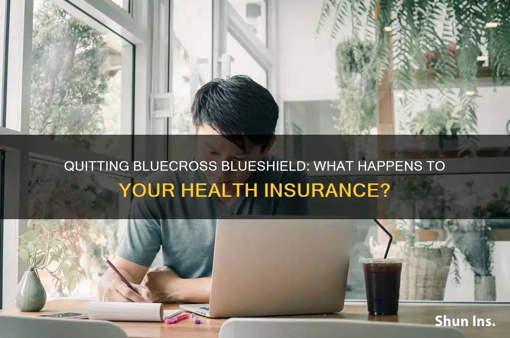 what happens to health insurance when you quit bluecross blueshield
