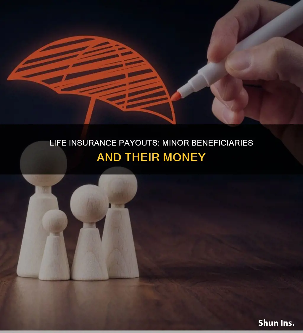 what happens to life insurance money left to a minor