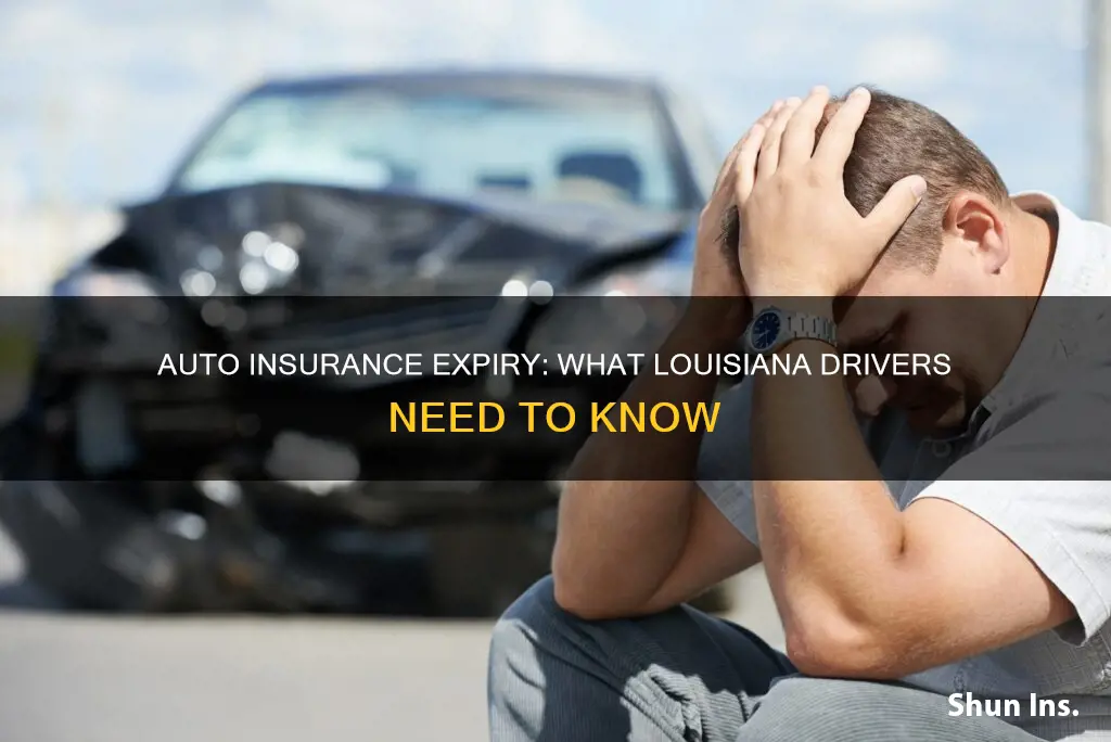 what happens when auto insurance expires in louisiana