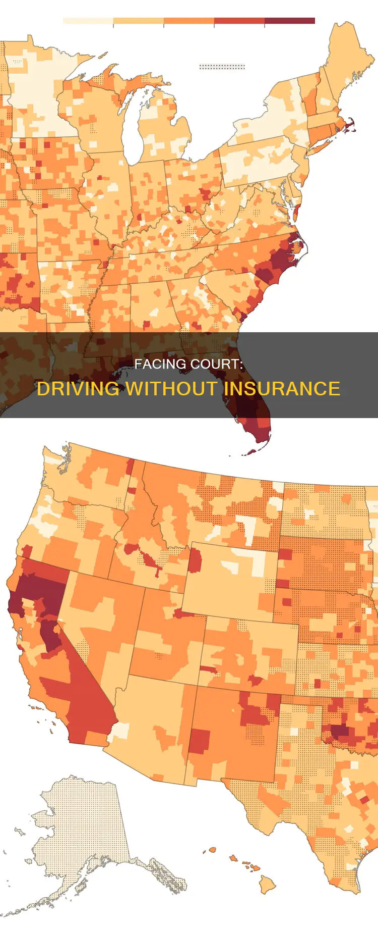 what happens when you go to court for no insurance