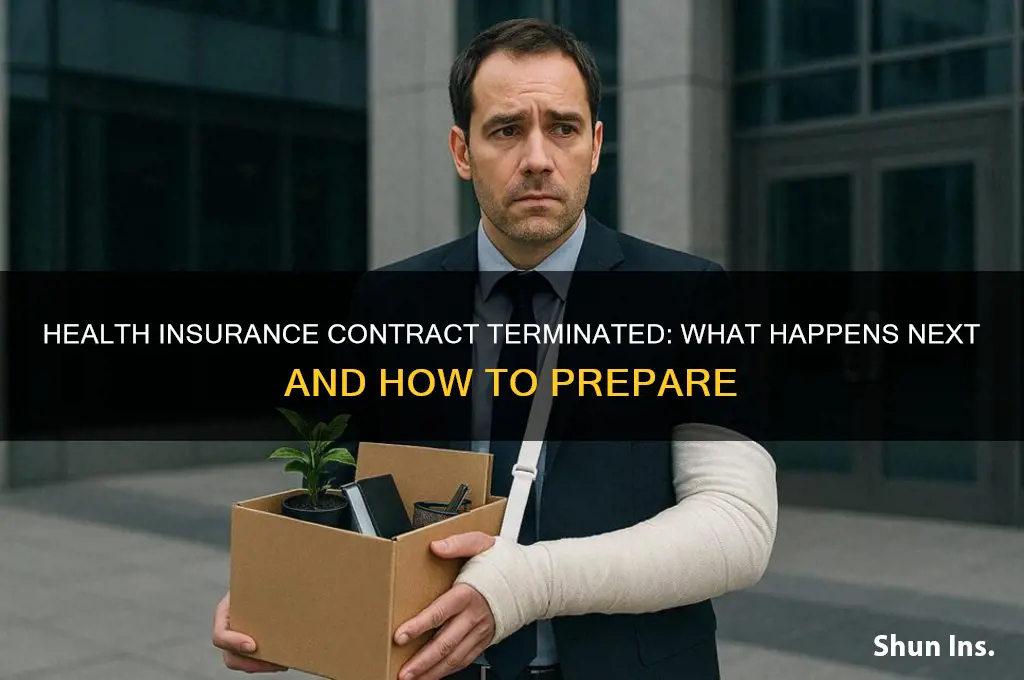 what happens when your health insurance contract ends with cause