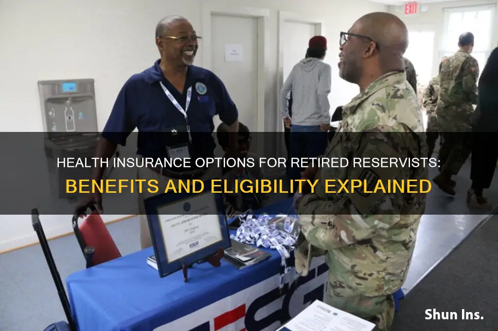 what health insurance are retired reservixt entitled