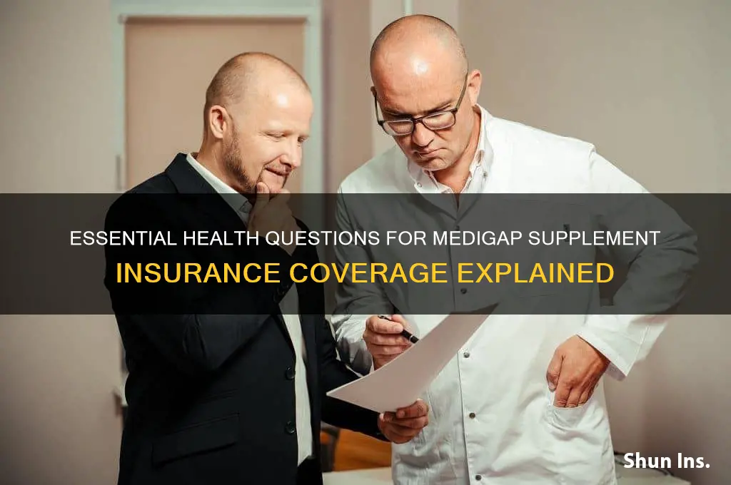 what health questions are asked for medigap supplement insurance