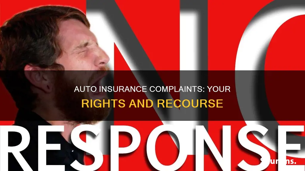 what if I have a complaint about my auto insurance