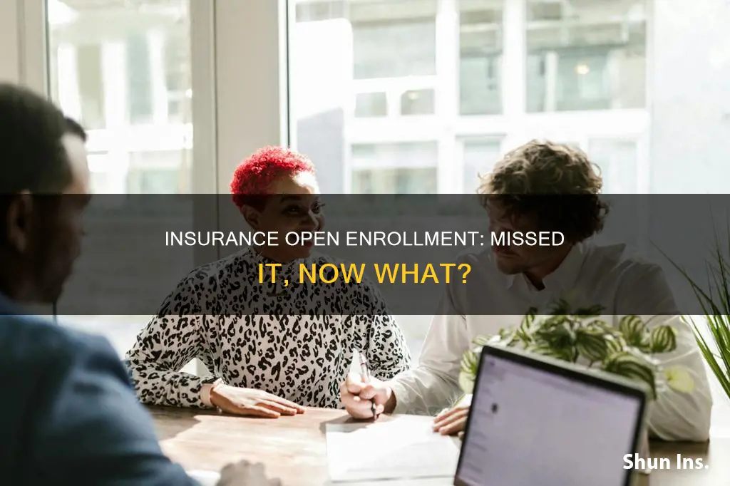 what if I missed open enrollment for insurance
