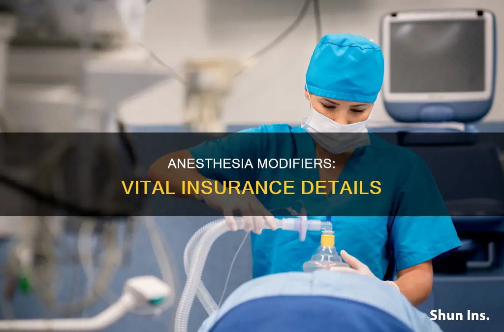 what information does anesthesia modifiers tell the insurance carrier