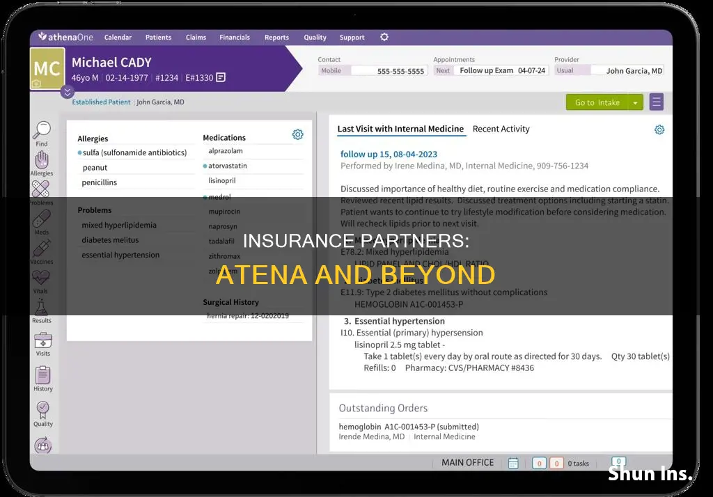 what insurance panels go with atena