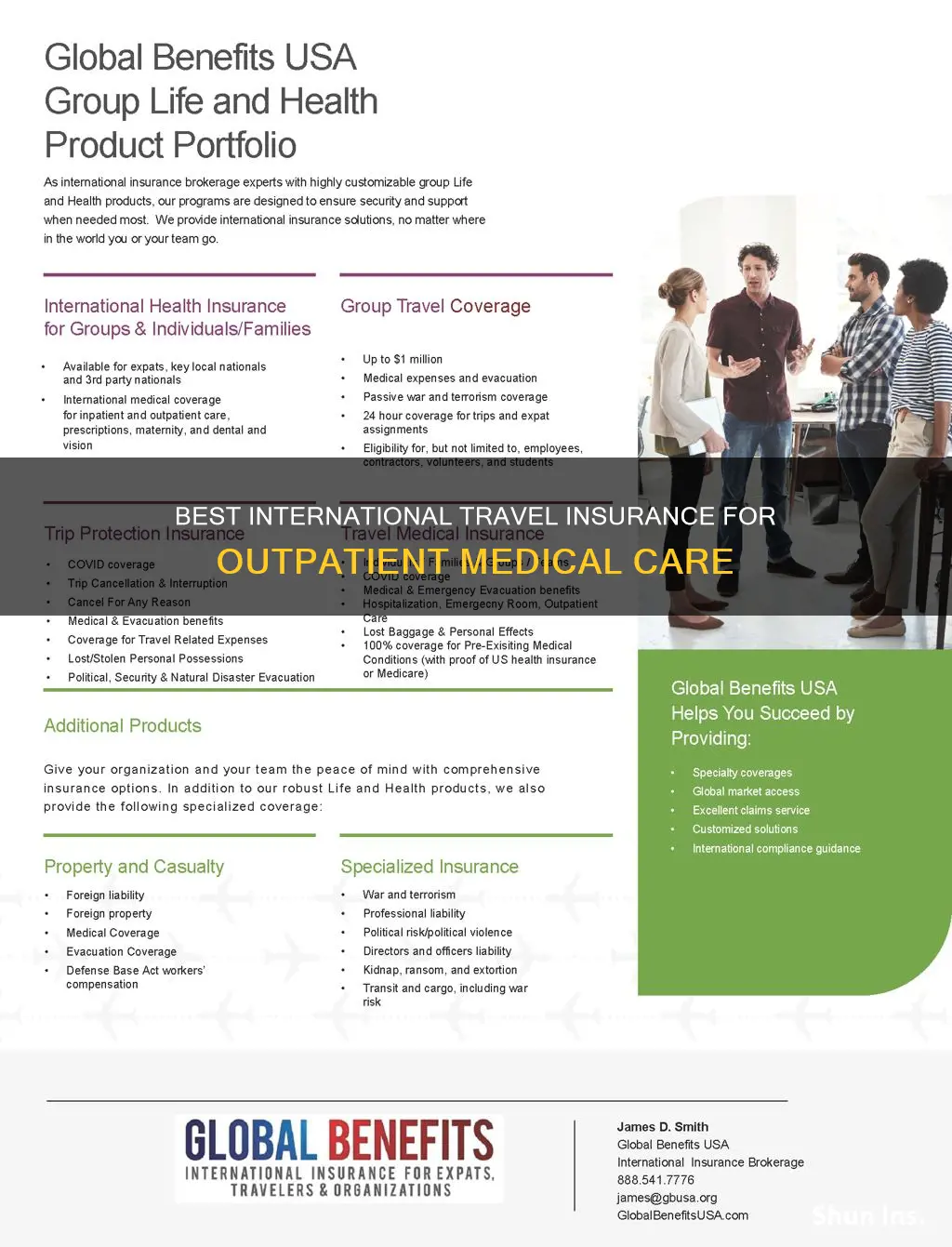 what international travel insurance has the best medical outpatient coverage