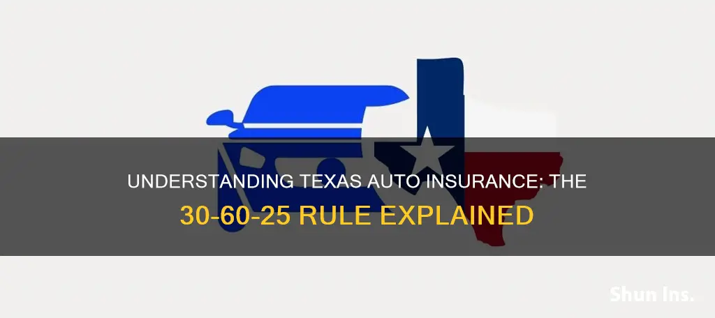 what is 30 60 25 on texas auto insurance