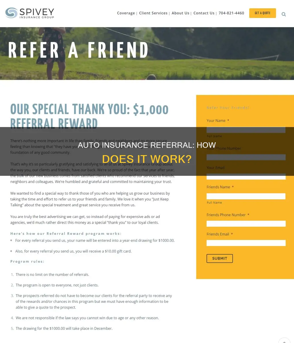 what is a auto insurance referral