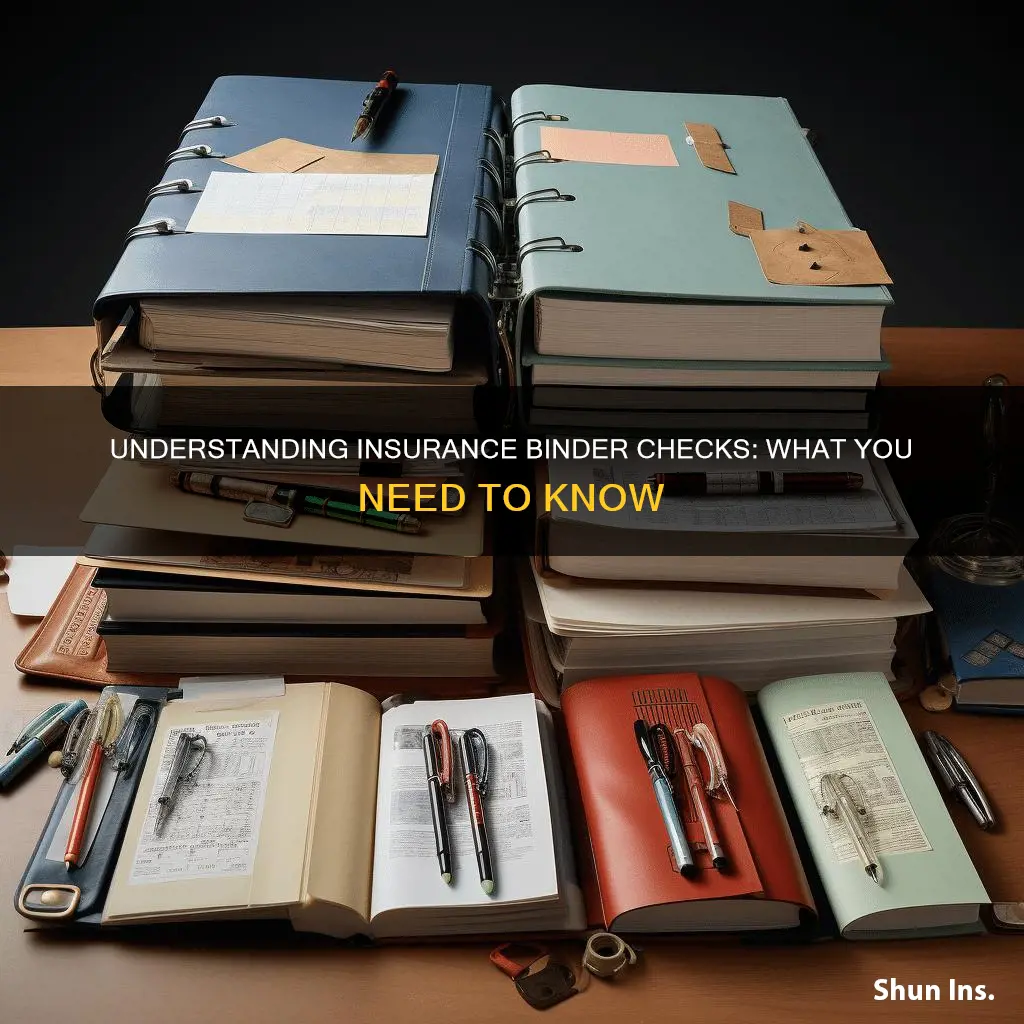 what is a binder check for insurance