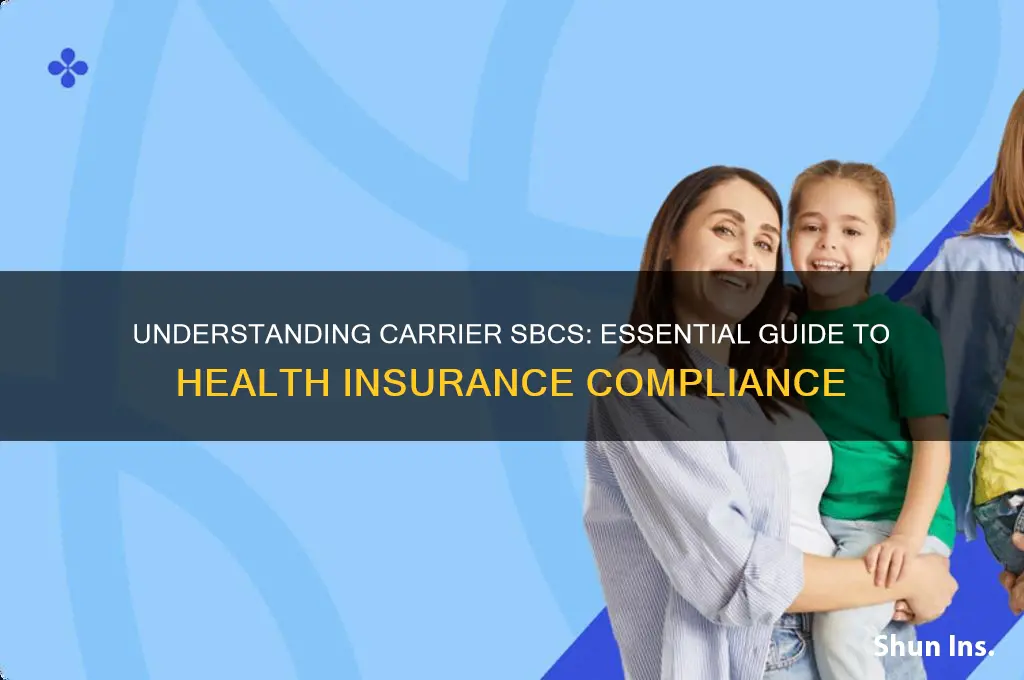 what is a carrier sbc in health insurance