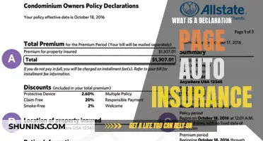 Declaration Page: Auto Insurance Basics