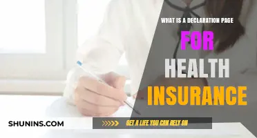 Understanding Your Health Insurance Declaration Page: A Comprehensive Guide
