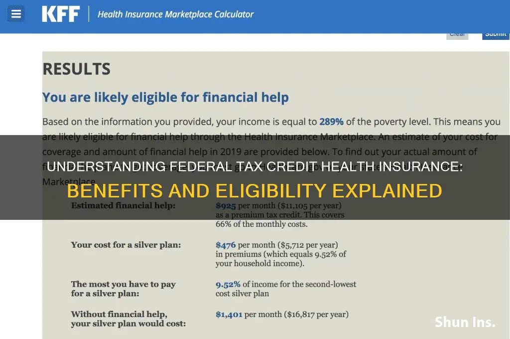 what is a federal tax credit health insurance
