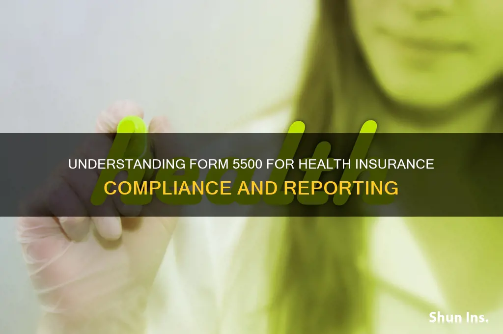 what is a form 5500 for health insurance