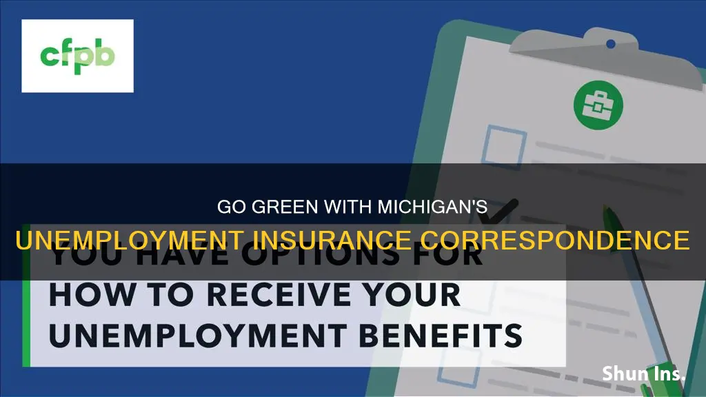 what is a go green correspondence from michigan unemployment insurance