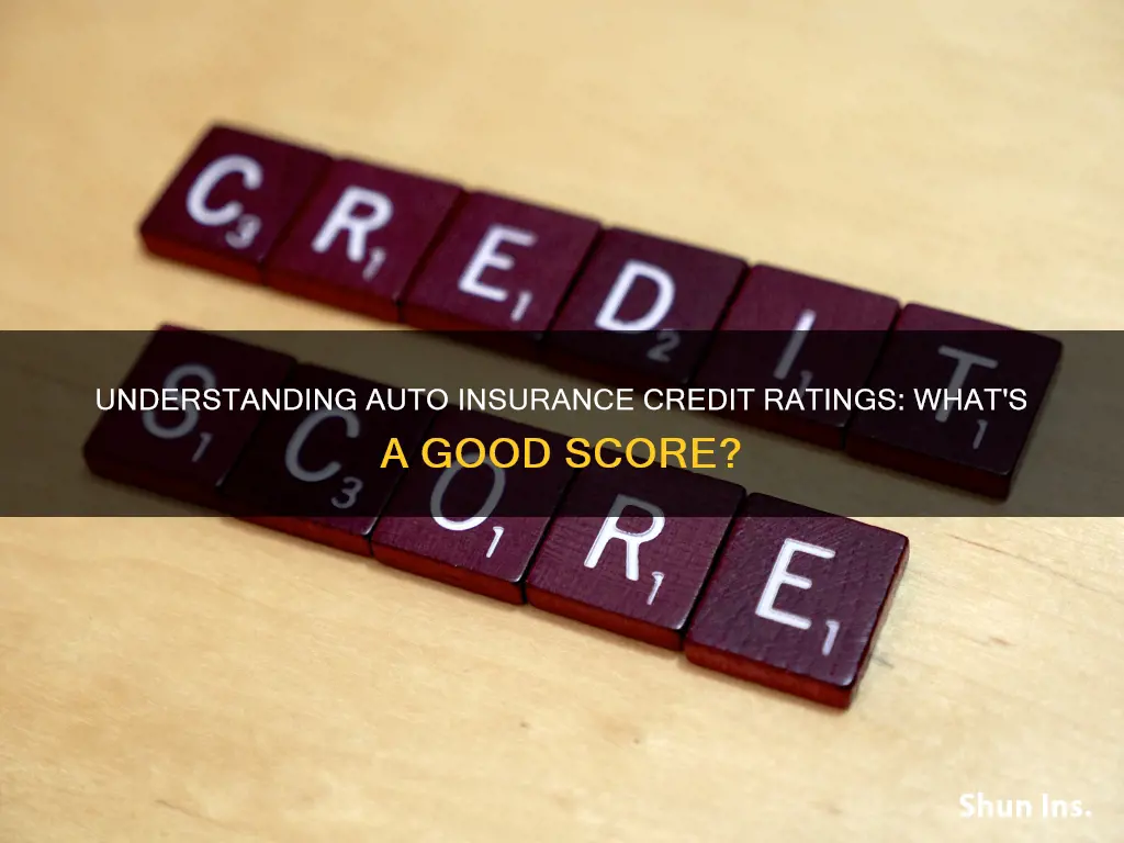 what is a good auto insurance credit rating