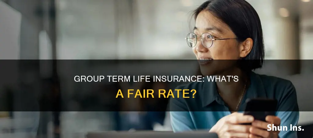 what is a good rate for group term life insurance