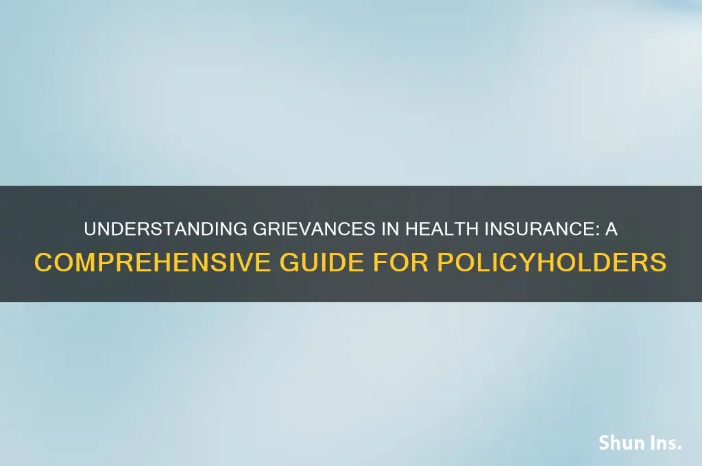 what is a grievance for health insurance