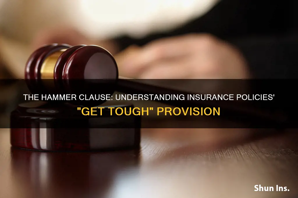 what is a hammer clause in insurance terms