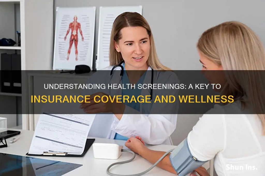 what is a health screening for insurance