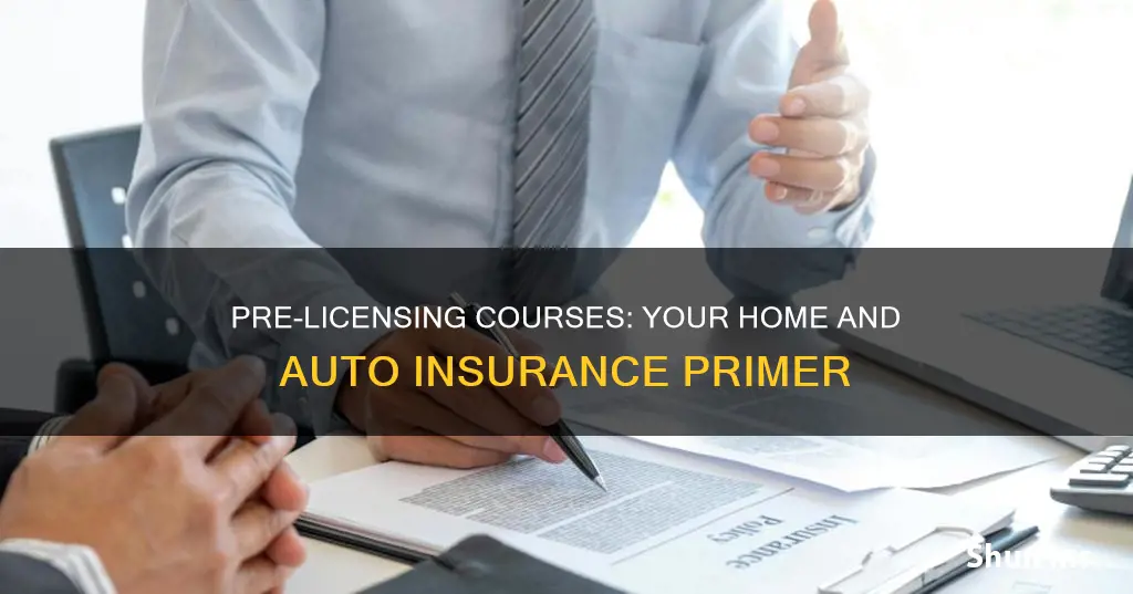 what is a home and auto insurance pre licensing course