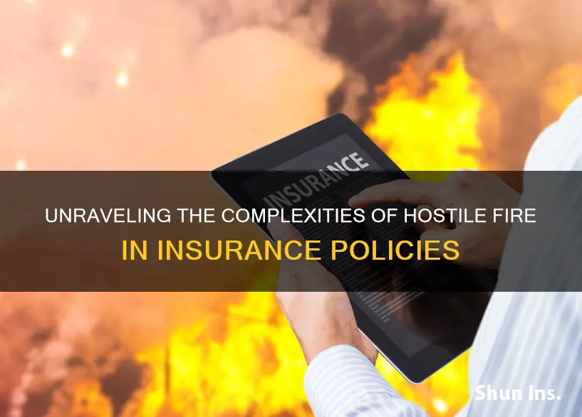 what is a hostile fire in insurance terms