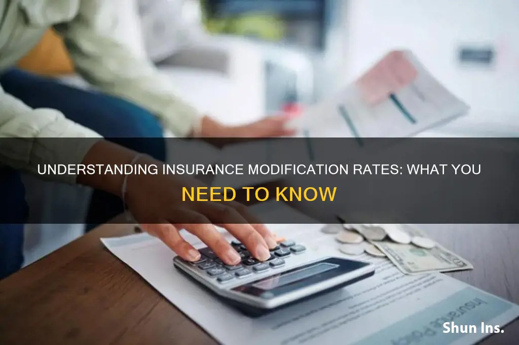 what is a insurance modification rate