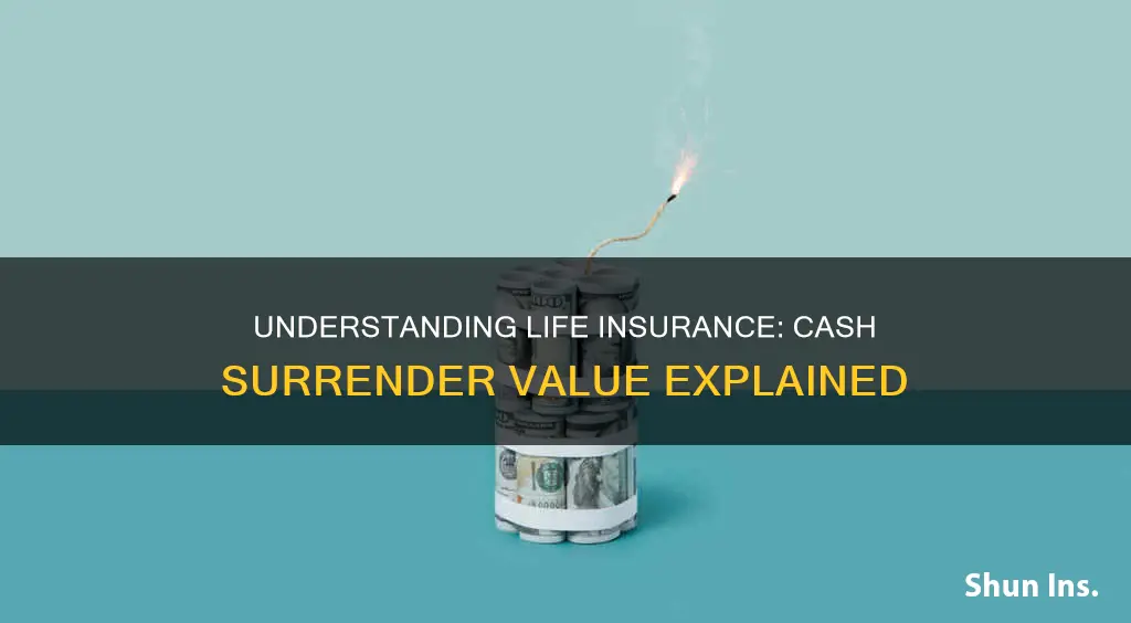 what is a life insurance cash surrender value