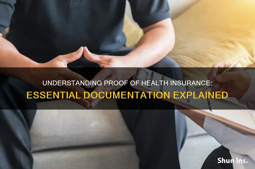 what is a proof of health insurance