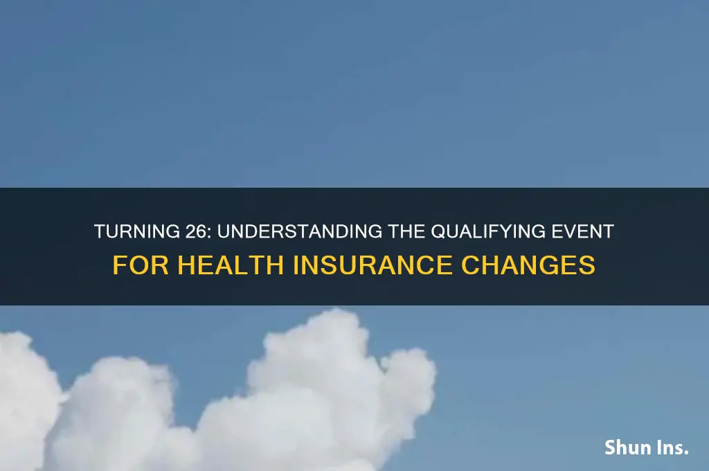 what is a qualifying event for health insurance turning 26