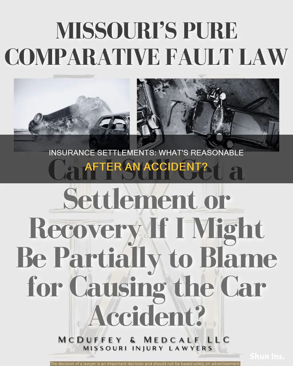 what is a reasonable insurance settlement after an accident