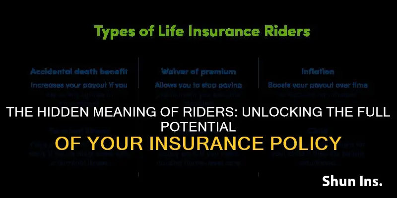 what is a rider in insurance terms