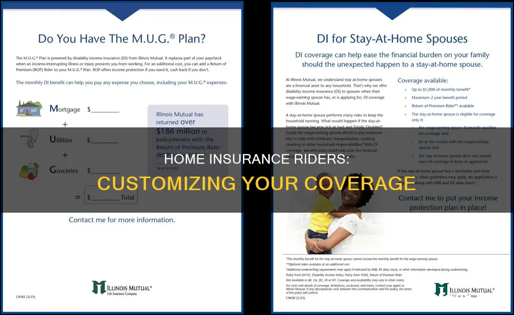 what is a rider on homeowners insurance
