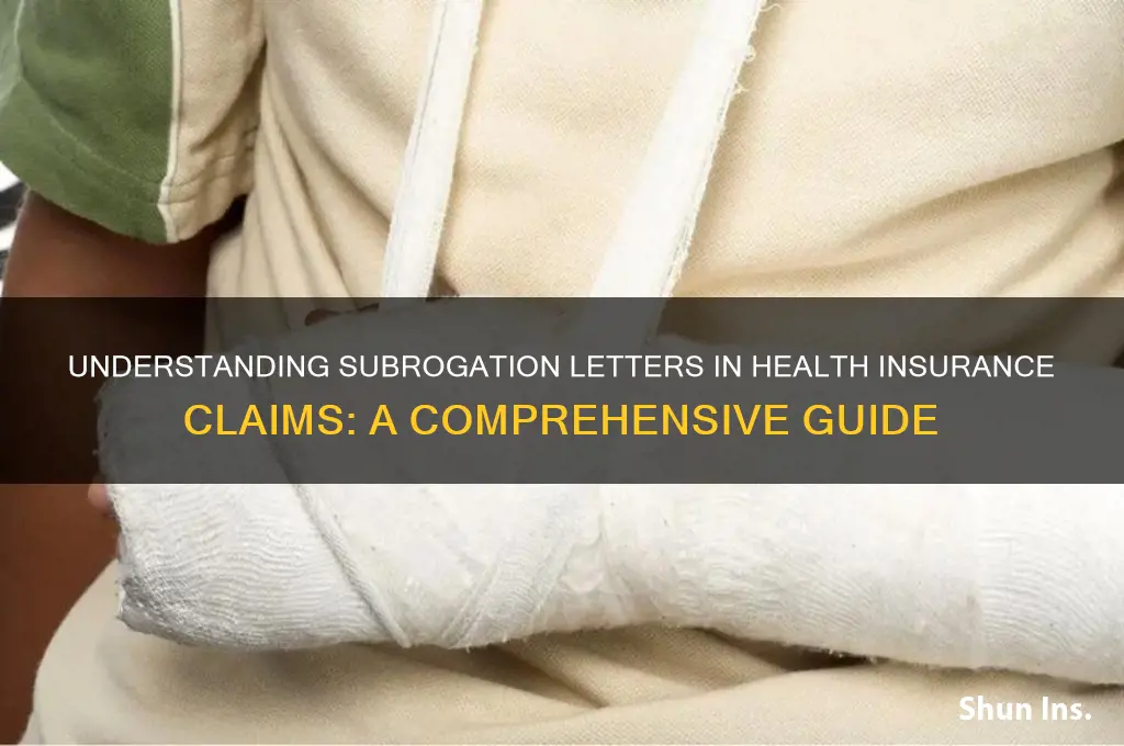 what is a subrogation letter health insurance