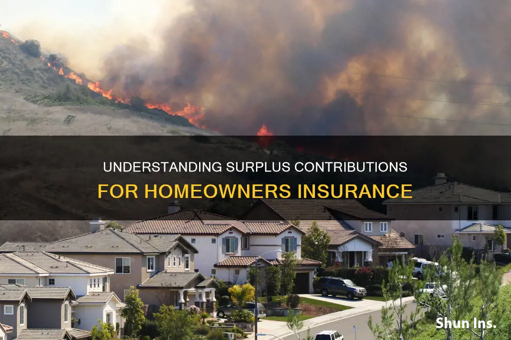 what is a surplus contribution for homeowners insurance