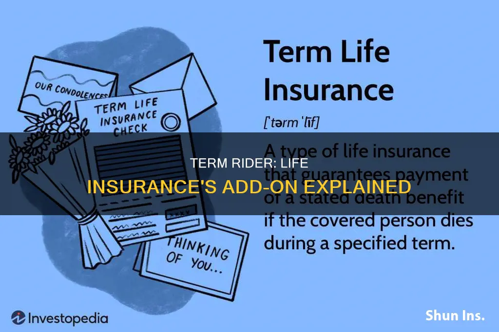 what is a term rider in life insurance