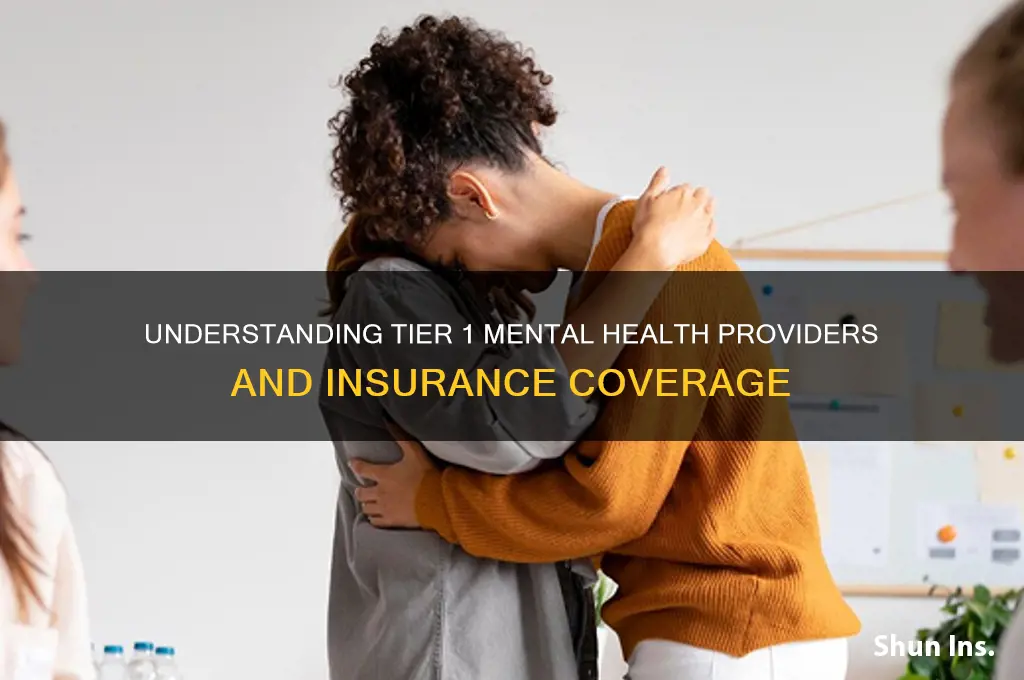 what is a tier 1 mental health provider insurance