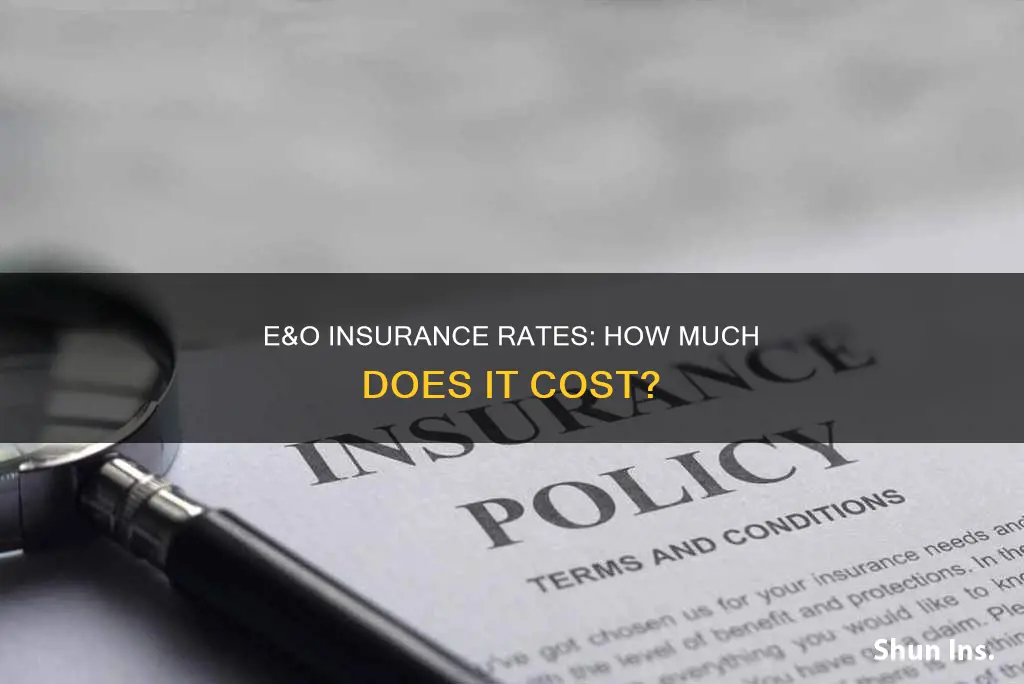 what is a typical rate for e&o insurance