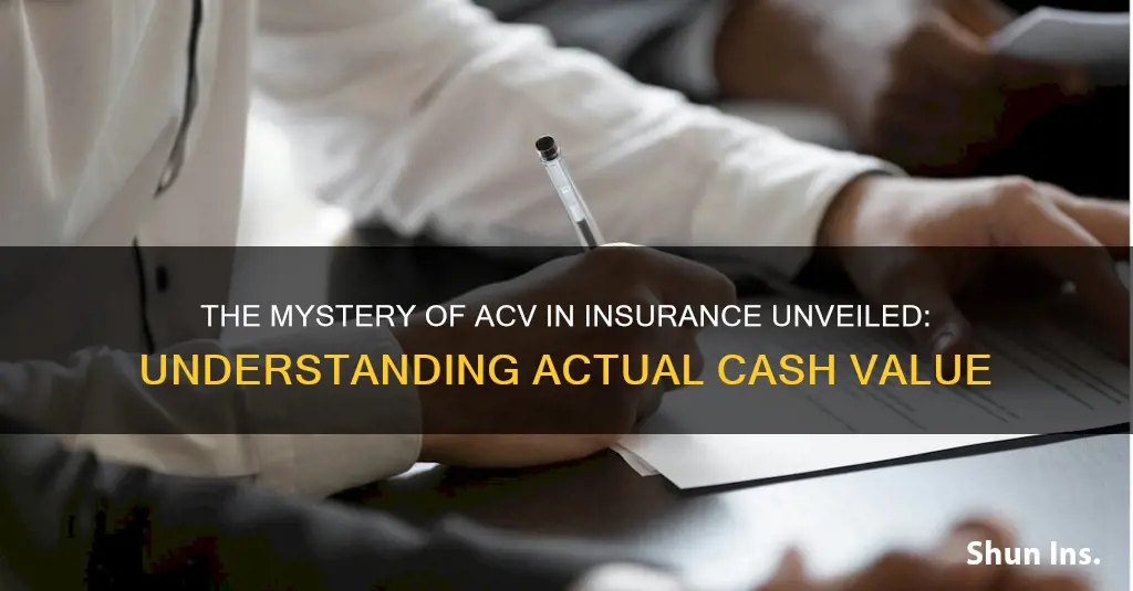 what is acv in insurance terms