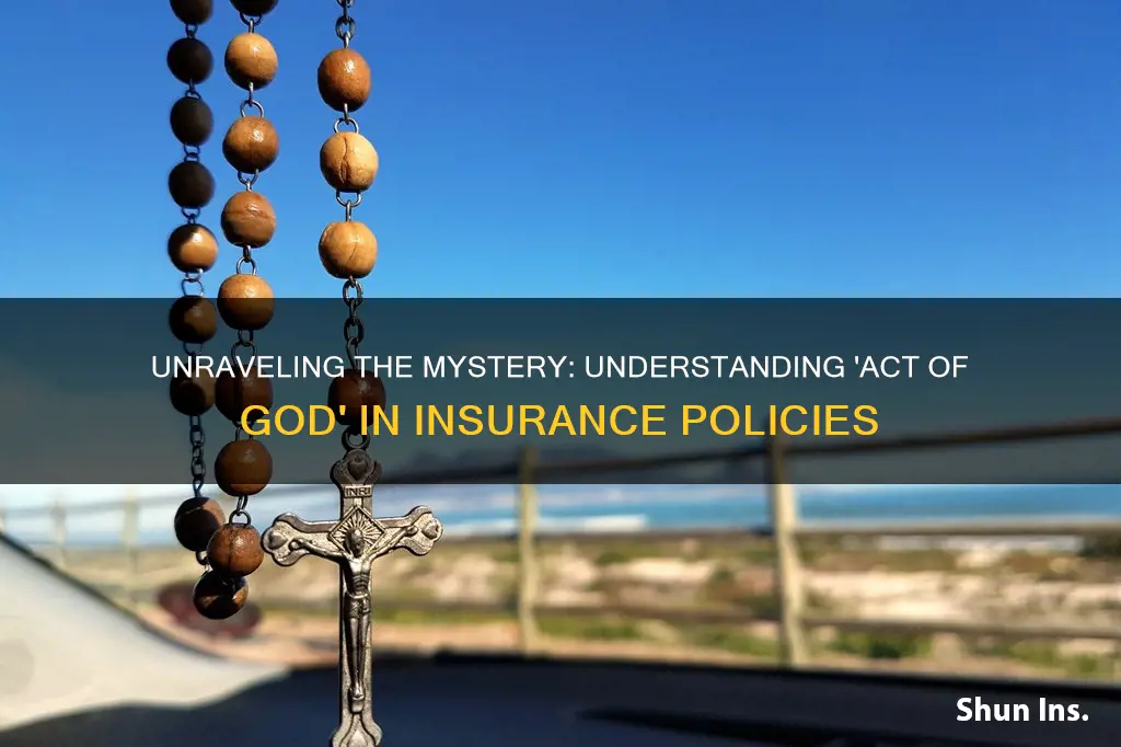 what is an act of god in insurance terms