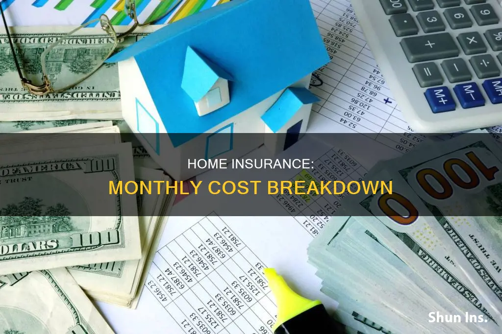 what is an average monthly house insurance payment