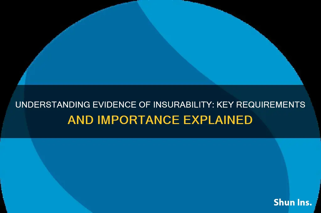 what is an evidence of insurability