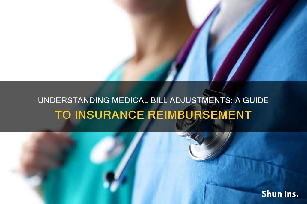 what is an insurance adjustment on medical bill