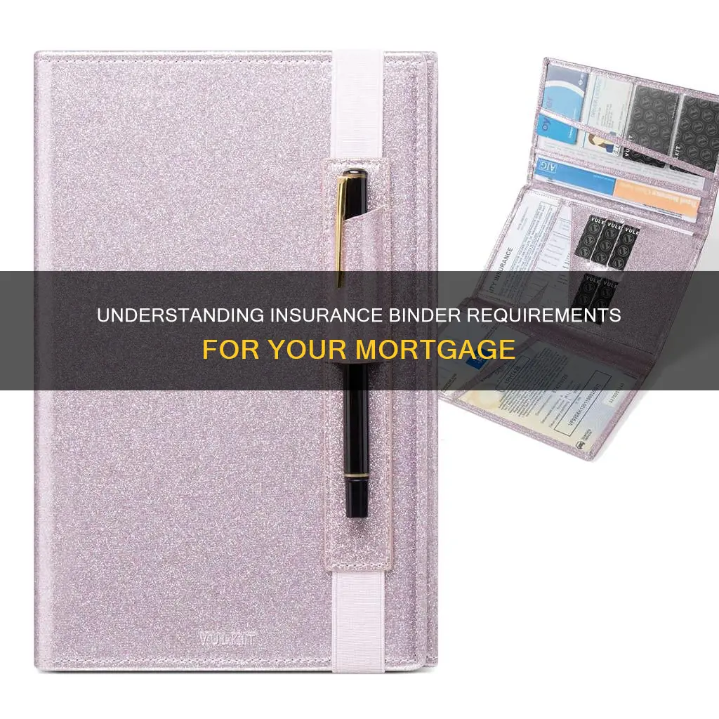 what is an insurance binder for mortgage